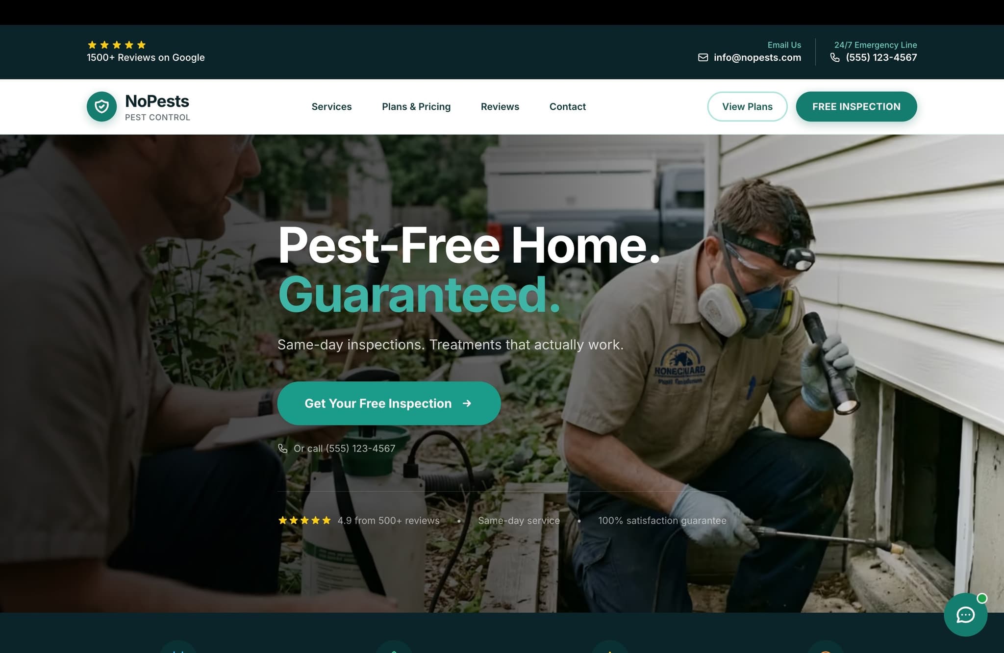 Landing page preview